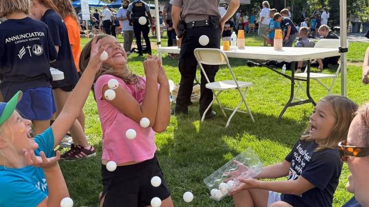 Annunciation students finish first week back at school, church thanks community