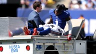 Giants hold 13-10 halftime lead after losing Malik Nabers