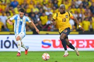 Sin Messi, Argentina perdió 1-0 ante Ecuador por la última fecha de las Eliminatorias