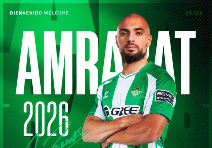 Sofyan Amrabat, sorpresa de última hora en el Real Betis