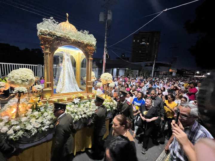 Con gran procesión celebran la Natividad de la Virgen del Valle en Maturín