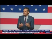 Trump and Hegseth address generals during meeting at Quantico