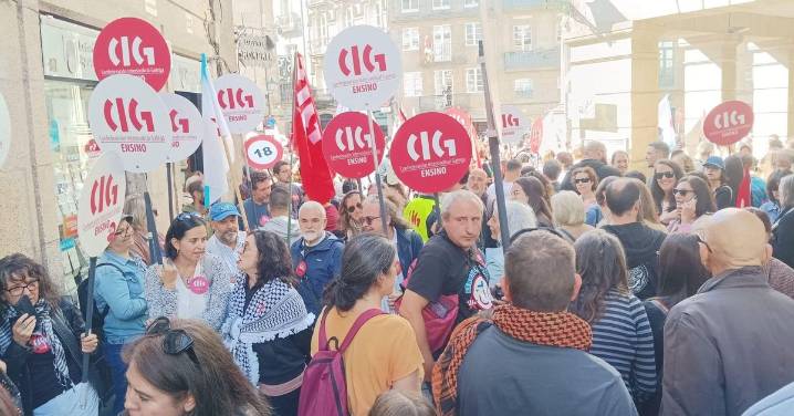 Sindicatos sitúan por encima del 60% el seguimiento de la huelga de profesores