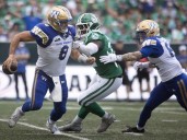 Roughriders resume old M.O. during hold-on-tight win over Winnipeg
