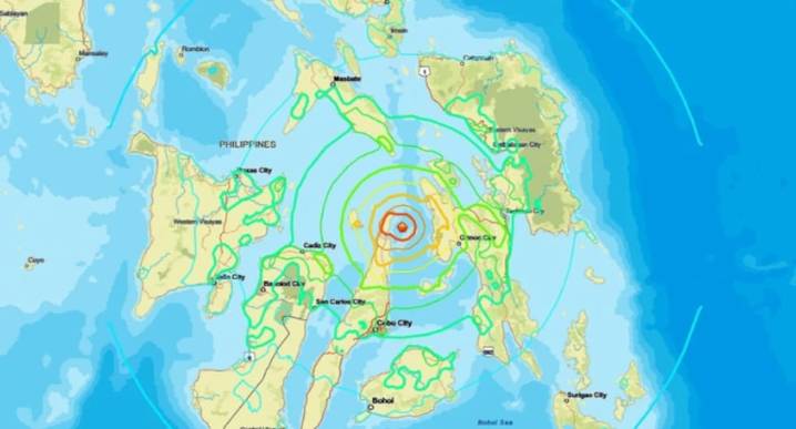 Sismo de magnitud 6,9 remeció las costas del centro de Filipinas