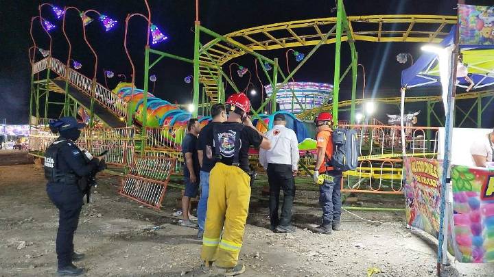Accidente en juego mecánico en feria de Juárez, Nuevo León, deja 2 lesionados