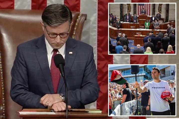 Speaker Johnson announces moment of silence for Charlie Kirk following UVU shooting