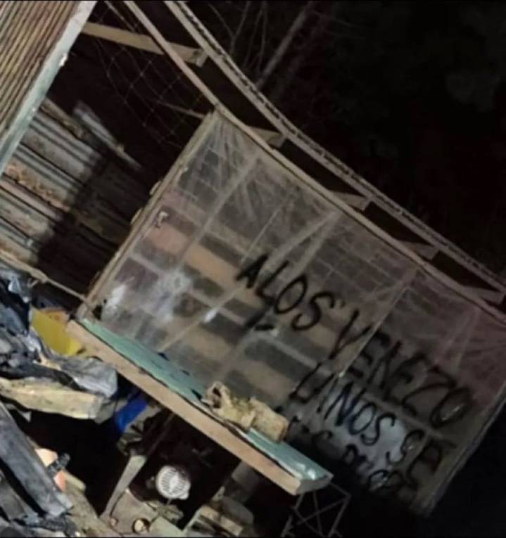 Ataque incendiario en Pucón deja polémico mensaje: “A los venezolanos se les respeta”