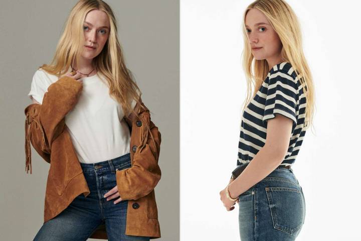 Dakota Fanning Just Designed Your New Favorite Jeans and Tee with Madewell