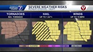 Severe weather possible Monday evening and night