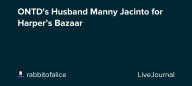ONTD's Husband Manny Jacinto for Harper’s Bazaar: ohnotheydidnt
