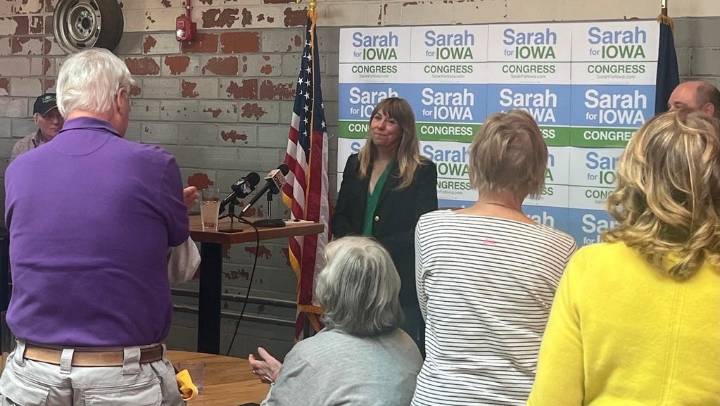Sarah Trone Garriott criticizes Zach Nunn for not holding town halls