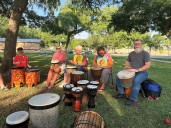 Marble Falls drum circle offers good vibrations