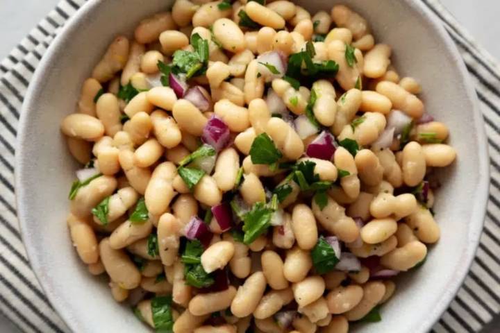 Ensalada rápida de porotos blancos