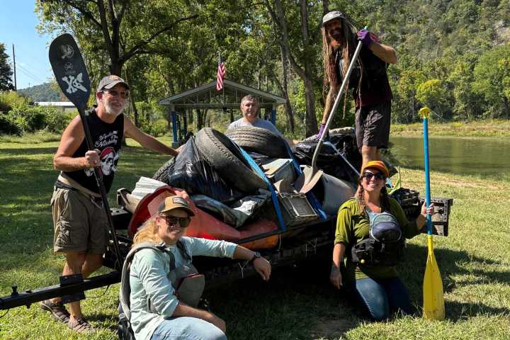 A year after Helene, a group of raft guides embarks on a river clean
