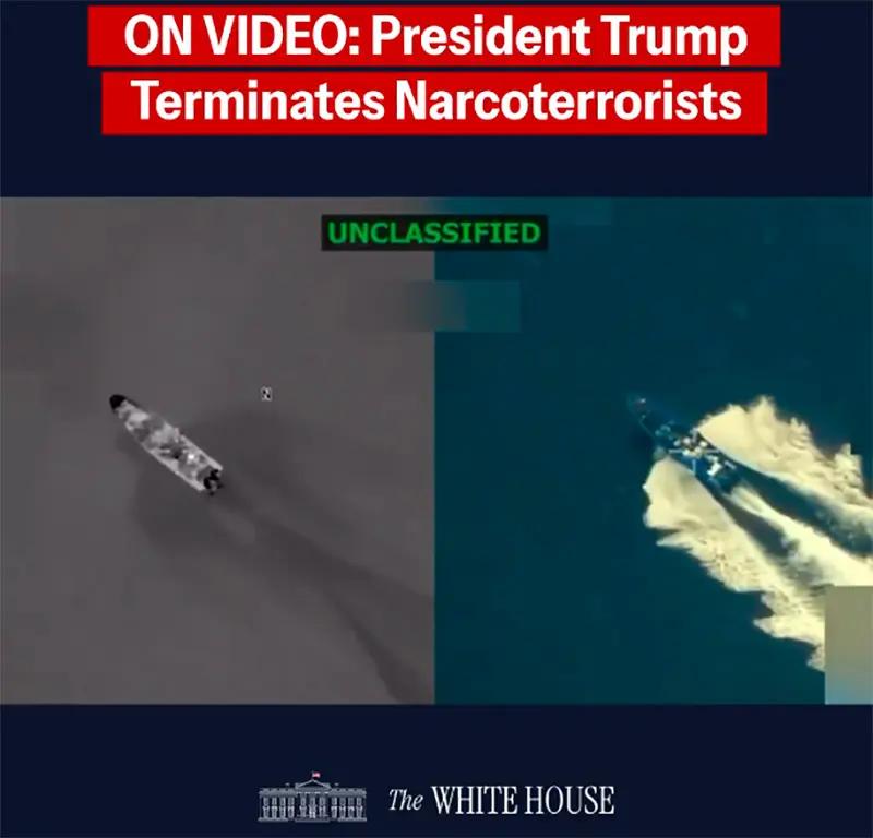 Trump confirma cuarto ataque a embarcación que transportaba drogas en el Caribe