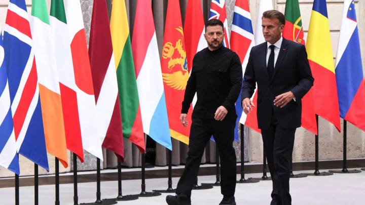 Macron anuncia que 26 países se comprometen a enviar tropas y garantizar por "tierra, mar y aire" la paz en Ucrania