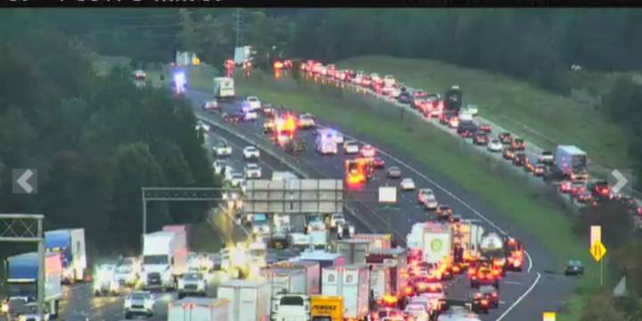 SCDOT: Crash on I-85N causes major backup in Spartanburg County