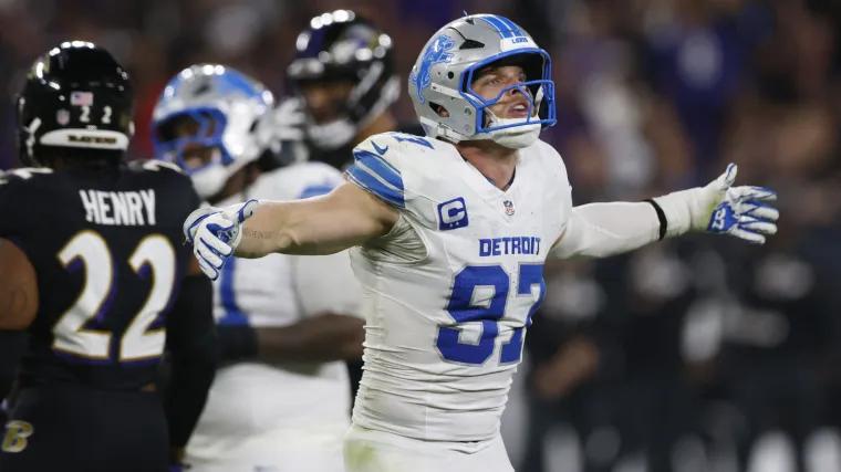 Aidan Hutchinson draws injury concern following Lions' win over Ravens