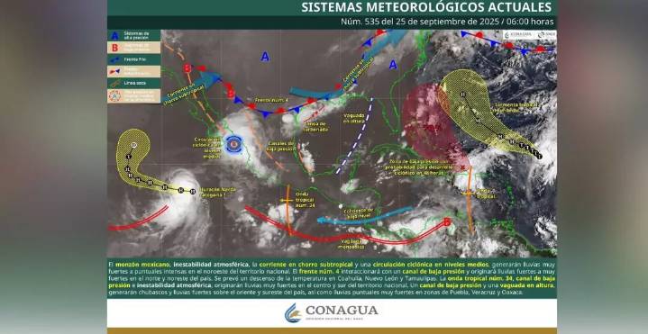 Oaxaca Bajo Lluvias: Prevén tormentas eléctricas y bancos de niebla en zonas montañosas