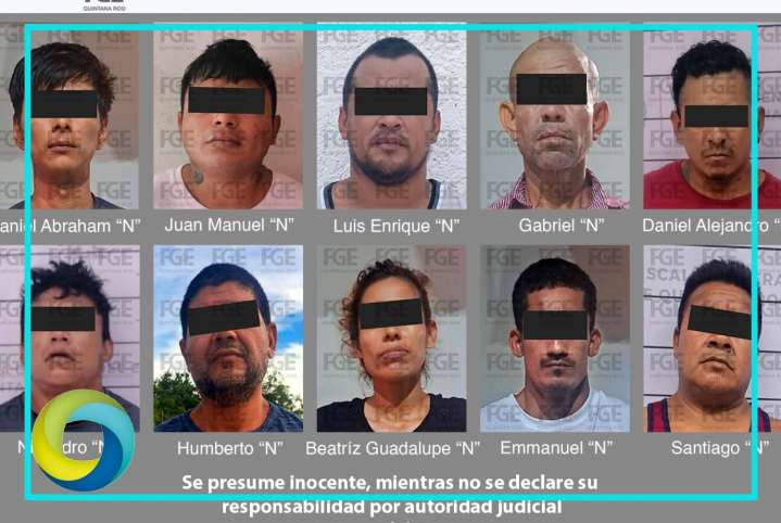 Vinculan a proceso a 10 personas por narcomenudeo en Cancún