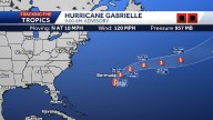 Gabrielle rapidly intensifies into a Category 3 hurricane