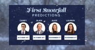 The first alert weather team's bold predictions for the first snowfall of the season