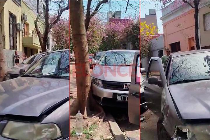 Una embarazada y un niño demandaron atención médica tras triple choque en Paraná
