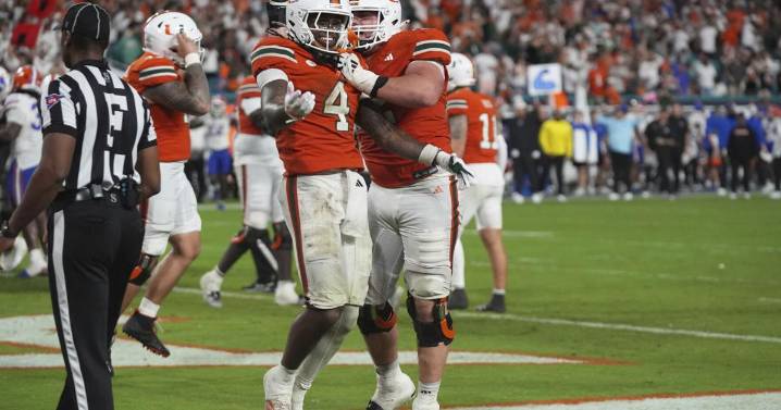 Miami jumps to No. 2 behind Ohio State in AP Top 25, Oklahoma into top 10