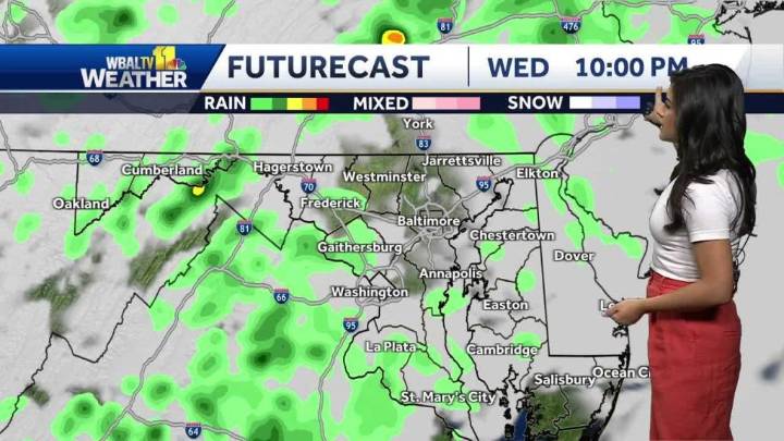 Impact Weather: Potential for heavy rain, thunderstorms across Baltimore region