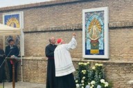 Entronizaron una imagen de la Virgen de Luján en los Jardines Vaticanos