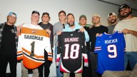 Sabres welcome comedy icon Sandler, gift personalized character jerseys