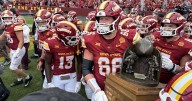 Kyle Konrardy's late 54-yard field goal gives No. 16 Iowa State 16