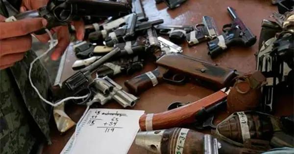 Aseguradas, mil 700 armas de fuego a células del crimen: SSPC