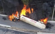 Mujer anónima salva a padre e hijo quemados tras explosión de pipa en Puente de la Concordia