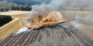 Firefighters battle field blaze in Forest Grove