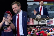 JD Vance pauses mid-speech to take selfie with boy who ‘skipped school’ to see VP