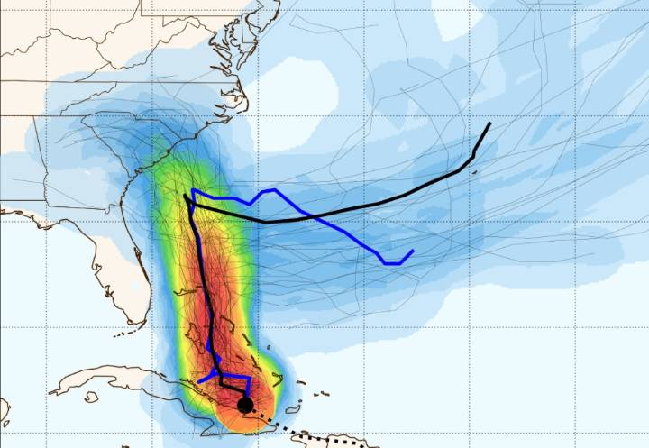 Humberto and Imelda: U.S. threat rides on hurricane interaction