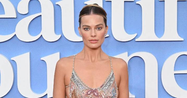 Margot Robbie Shows Off Beaded Thong While Wearing a Completely See-Through Dress on the Red Carpet: Photos