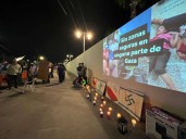 Exigen en vigilia en Juárez detener el genocidio contra el pueblo palestino