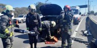 Caos en la General Paz: un choque en cadena dejó tres heridos