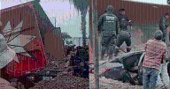Un tráiler se volcó y aplastó un auto en la Panamericana Norte: chofer quedó atrapado entre los escombros y falleció