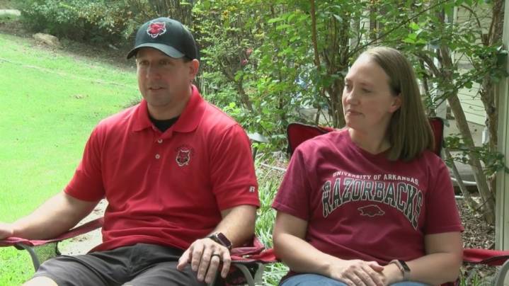 A House Divided: Arkansas couple ready for historic Hogs vs. Red Wolves matchup