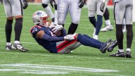 Patriots WR Kayshon Boutte reacts to performance vs. Raiders