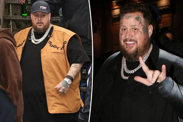 Jelly Roll flaunts slimmed-down figure in Italy after losing over 200 pounds