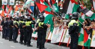 Tres detenidos, 5 identificados y 4 agentes lesionados en la etapa de La Vuelta en Bilbao