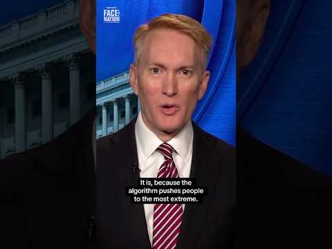 Sen. Lankford says social media algorithms "pushes people to the most extreme" #shorts
