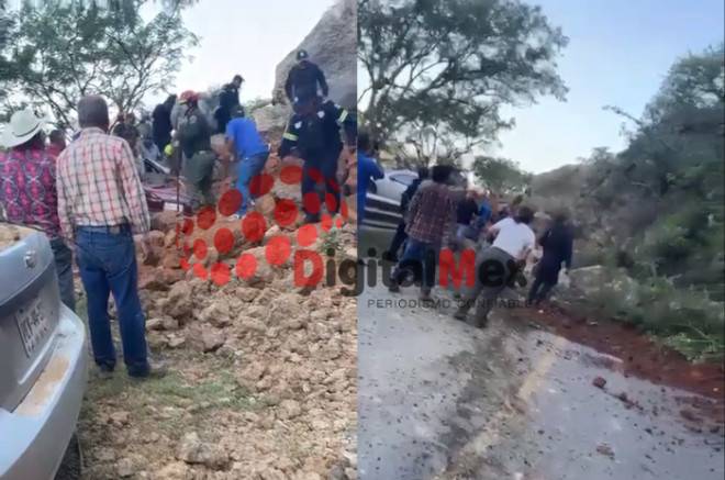 Video: Derrumbe en carretera de Ixtapan de la Sal deja personas atrapadas; vecinos piden apoyo urgente