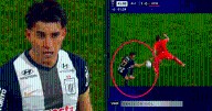 Fernando Gaibor anotó un golazo para Alianza Lima que fue anulado por mano de Kevin Quevedo