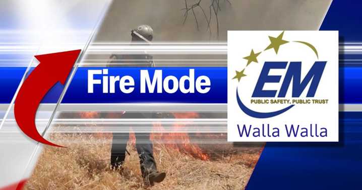 Level 1 evacuations issued for wildfire in Walla Walla County